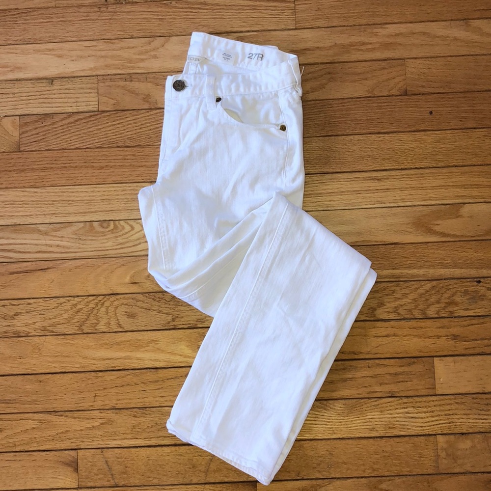 J. Crew Matchstick White Jeans
